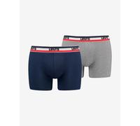 Levi's Sportswear Logo Organic Cotton Boxer Shorts Navy Blue Grey (2 Units) - XXL