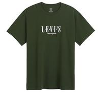 Levi's Men's Ss Relaxed Fit Tee T-Shirt, Serif Logo Kombu Green, M