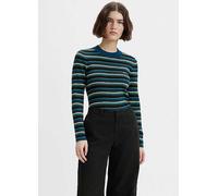 Levi's Stripe Rib Knit Sweatshirt Black Stripe