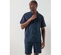 Sunset Short Sleeved Shirt Navy S