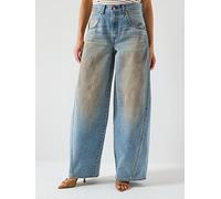 Levi's Super Baggy Barrel Jeans, Off Roading - Blue, Size 28, Inside Leg 30, Women Off Roading - Blue