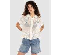 Levi's Susanna Floral Crochet Shirt egret cotton L