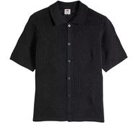 Camp Knitted Short Sleeved Shirt Dark Phantom M