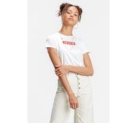 Levi's Women's The Perfect Tee- Box Tab Logo T-Shirt, Box Tab White+, XS