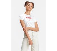 Levi's Women's The Perfect Tee- Box Tab Logo T-Shirt, Box Tab White+, XXS
