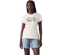 Levi's The Perfect Tee Women's Batwing Logo T-Shirt, Lily Bw Fill Egret, L