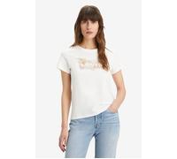 Levi's Women's The Perfect Tee- Graphic Batwing Logo T-Shirt, Hibiscus Bw Fill Bri, XXS