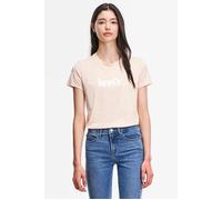 Levi's Women's The Perfect Tee- Poster Logo T-Shirt, Poster Logo Peach Puree, S
