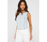 Levi's Topanga Denim Tank, Blue, Size M, Women Blue