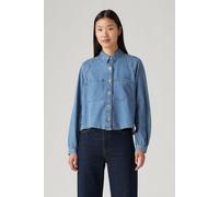 Levi's Women's Tyla Lightweight Shirt Bright Mid Stone Blue XXS