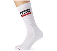 Levi's Unisex Sportwear Logo 144 Crew sock, white white, 11-Sep UK