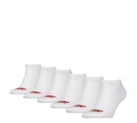 Levi's Unisex Batwing Logo sneaker socks, White, 39/42