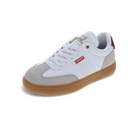 Levi's Unisex Children's Zane Trainers, White/Cement/Navy, White Cement Navy Blue, 14 UK