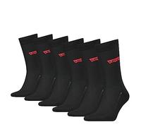 Levi's Unisex Clssc Sock CLSSC SOCK, Black, 9-11 (Pack of 6)
