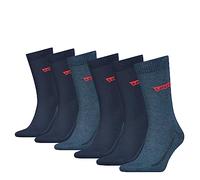Levi's Unisex Clssc Sock CLSSC SOCK, Denim, 9-11 (Pack of 6)