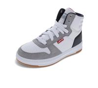 Levi's Unisex Kid's Drive Hi Sneaker, White Navy red, 4.5 Big