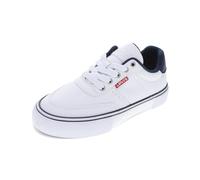Levi's Unisex Kid's Munro Ul Sneaker, White Navy, 4.5 Big