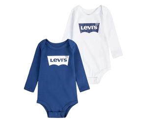 Levi's Unisex Lhn Ls 2pk Batwing Bodysuit Se BOXED SETS (pack of 2)