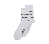 Levi's Unisex Logo Sport Short Cut Socks sock, opacity, white/blue red, 43 regular