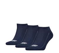 Levi's Unisex Recycled Cotton Sneaker Sock, Navy, 39/42