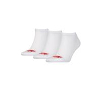 Levi's Unisex Recycled Cotton Sneaker Sock, White, 43/46