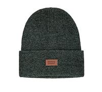 Levi's Unisex's All Season Comfy Leather Logo Patch Cuffed Hero Beanie Hat, Hunter, One Size