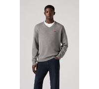 Levi's Men's V Neck Hm Sweater Pullover, Mid Tone Grey Heathe, L