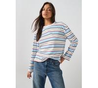 Levi's Vintage Stripe Long Sleeve T-Shirt, Blue, Size L, Women Blue