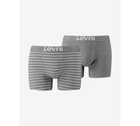 Levi's Vintage Stripes Boxer Shorts Light Grey White (2 Units) - XXL