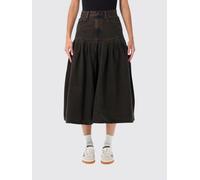 Levi's Waisted A-Line Denim Midi Skirt with Bull Pockets - Size: 28 - female