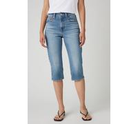 Levi's Wedgie Capri Jeans Med Indigo size W26 | Straight Pants Outlet | Women | Cyan W26