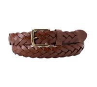 Levi's Women's Leather Braid Belt, Cognac, 80