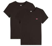 Levi's Women's 2 Pack Perfect V-Neck Tees T-Shirt, 2 Pack Tea Caviar &, L