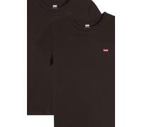Levi's Women's 2 Pack Perfect V-Neck Tees T-Shirt, 2 Pack Tea Caviar &, M