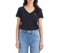 Levi's Women's 2-Pack V-Neck Tee T-Shirt (Pack of 2), Black, S