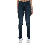Levis Womens 311 Leather Patch Slit Hem Shaping Skinny Jeans - Dark Blue - 27R - Dark Blue - 80% Cotton/19% Polyester/1% Elastane