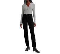 Levi's 314™ Shaping Straight Leg Jean - Soft Black, Black, Size 31, Inside Leg 32, Women Black