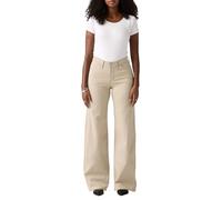 Levi's Women's 318 Styled Shp Wide Leg Trouser, White Pepper, 28W x 32L