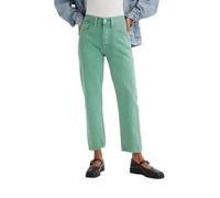 Levi's Women's 501 Crop Jeans, Dusty Beryl Green 501, 25W / 28L