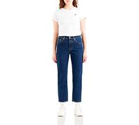 Levi's Women's 501 Crop Jeans, Salsa Stonewash, 34W / 28L
