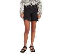 Levi's Women's 501 Mid Thigh Shorts Denim Shorts, Lunar Black, 33W