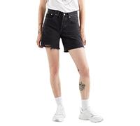 Levi's Women's 501 Mid Thigh Shorts, Lunar Black, 34W