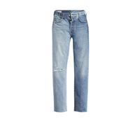 Levis Womens 501 Original Jeans - Two Tone Blue/Indigo - 24L - Two Tone Blue/Indigo - 100% Mixed