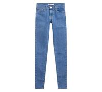 Levis Womens 710 Super Skinny Jeans - Blue - 25S - Blue - 85% Cotton/12% Polyester/3% Elastane