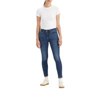 Levi's Women's 711 Double Button Jeans, Blue Wave Dark, 24W / 30L