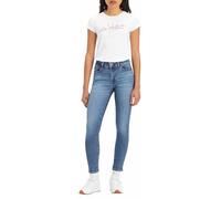 Levi's Women's 711 Double Button Jeans, Blue Wave Mid, 23W / 30L