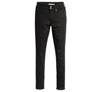 Levi's Women's 711 Double Button Jeans, Soft Black, 26W x 30L