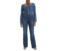 Levi's 725 High-rise Bootcut Jeans, Blue, Size 26, Inside Leg 32, Women Blue