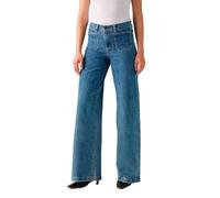 Levi's Women's 728 Tailored Hr Wide Leg Jeans, Mosey Mid Stone, 27W x 32L