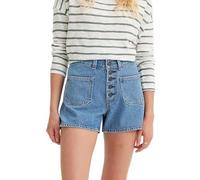 LEVIS Women's 80S MOM Pckt MED Indigo-Worn in, in Patches Short, 2